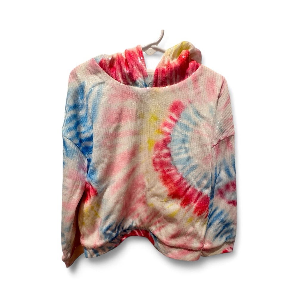 Lola + The Boys Colorful Tie-Dye Hoodie